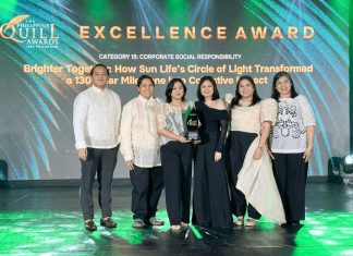 Sun Life Wins Three Awards of Excellence, One Award of Merit in Philippine Quill Awards for Client- and Community-Centric Communications